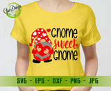 Gnome Sweet Gnome SVG file, Valentines Day SVG cut file, Home Sweet Home svg file GaoDesigns Store Digital item