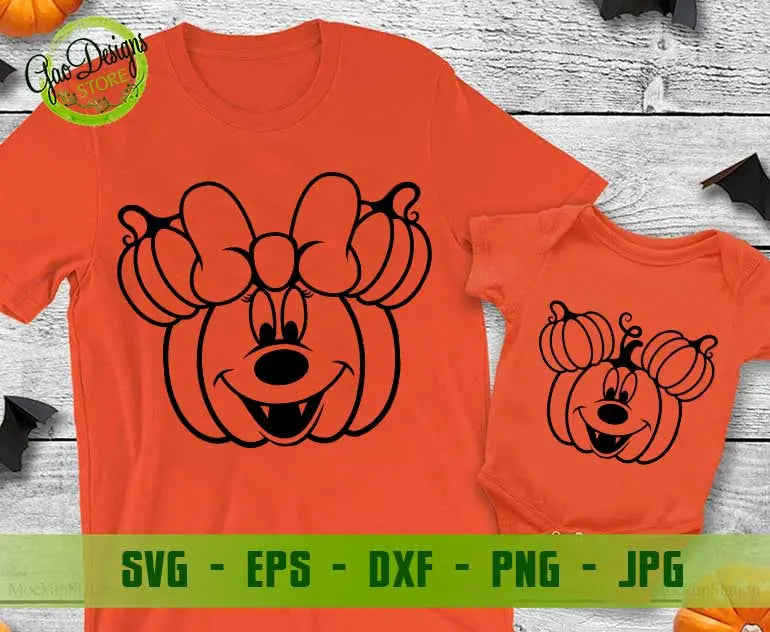 Halloween Mickey Minnie pumpkin svg, Mickey Minnie SVG Disney Couple Shirts svg Disney Halloween SVG GaoDesigns Store Digital item