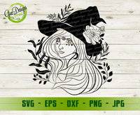Halloween Witch Svg, witchy woman svg halloween svg file for cricut Mystical svg witches svg cutting GaoDesigns Store Digital item