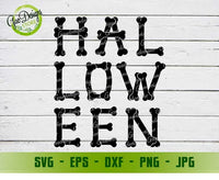 Halloween text of bones svg Bone Halloween svg Bone svg Scary Letters svg Halloween skeleton svg cricut file GaoDesigns Store Digital item