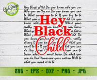 Hey black child svg, black history SVG, black history month svg, Cricut cutting file, black kids are dope, African American svg GaoDesigns Store Digital item