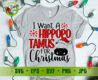 I Want A Hippopotamus For Christmas SVG Funny Christmas quote SVG, Funny Christmas quote SVG, Funny Christmas Shirts GaoDesigns Store Digital item