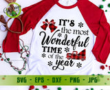 It's the Most Wonderful Time of the Year Svg Christmas Svg Buffalo Plaid Svg Christmas Svg Designs Christmas Cut Files Cricut GaoDesigns Store Digital item