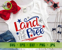 Land of the Free svg, 4th of July Svg, Patriotic svg cricut Independence Day Svg America SVG USA svg GaoDesigns Store Digital item
