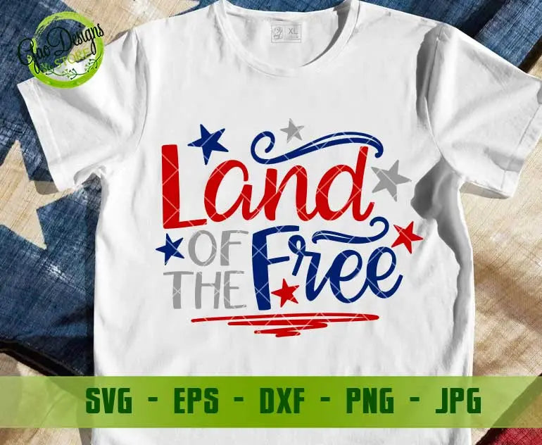 Land of the Free svg, 4th of July Svg, Patriotic svg cricut ...