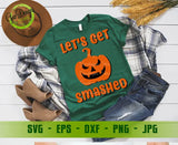 Let's get smashed Halloween SVG, DIY Halloween Shirt, Halloween svg, Funny halloween svg, Halloween SVG Cut File, Pumpkin svg GaoDesigns Store Digital item