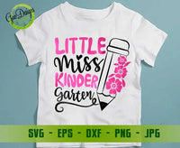 Little Miss Kindergarten svg, first day of school svg, kindergarten shirt svg hello kindergarten svg GaoDesigns Store Digital item