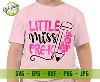 Little Miss Pre-K svg Pre kindergarten shirt svg first day of school svg hello Pre-K svg cricut file GaoDesigns Store Digital item