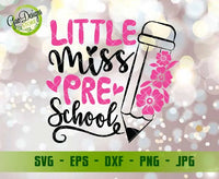 Little Miss Preschool svg, first day of school svg, Preschool shirt svg, hello Preschool svg cutting GaoDesigns Store Digital item