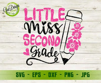Little Miss Second grade svg, first day of school svg, 2nd grade shirt svg, hello Second grade svg GaoDesigns Store Digital item