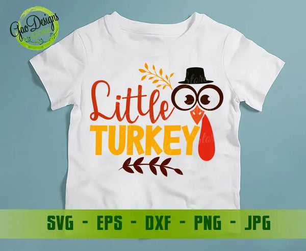 Little Turkey Thanksgiving svg, Toddler Thanksgiving svg, Fall Autumn Svg, Turkey Day Svg, Cute Turkey Svg GaoDesigns Store Digital item