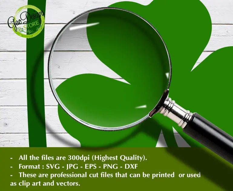 Love Shamrock svg, Shamrock Love svg, St. Patrick&rsquo;s Day svg, St