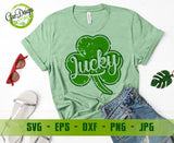 Lucky Clover SVG, Saint Patricks Day Svg, Lucky SVG, Shamrock SVG, Saint Patrick's Day Svg, Clover SVG, CriCut Files GaoDesigns Store Digital item