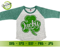 Lucky Clover SVG, Saint Patricks Day Svg, Lucky SVG, Shamrock SVG, Saint Patrick's Day Svg, Clover SVG, CriCut Files GaoDesigns Store Digital item