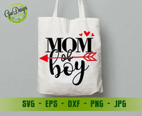 MOM of BOY SVG Cut File Momlife SVG, Mom PNG File, Mom T Shirt Design, Digital Cut FIle, Svg, Dxf, Eps, Png, Jpeg GaoDesigns Store Digital item
