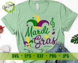 Mardi Gras svg, Fat Tuesday svg, Mardi Gras Shirt, Jester Hat svg, Fleur De Lis svg, Louisiana dxf, eps, png, Cut File GaoDesigns Store Digital item