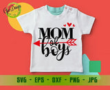Mom Of Boys SVG Cut File Momlife SVG, Mom PNG File, Mom T Shirt Design, Digital Cut FIle, Svg, Dxf, Eps, Png, Jpeg GaoDesigns Store Digital item