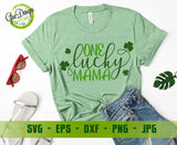 One Lucky Mama Svg, St. Patrick's Day Svg, Shamrock Svg, St. Paddy's Svg Cutting File, Svg for Cricut, Silhouette GaoDesigns Store Digital item