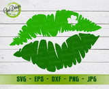 Shamrock lips svg Kiss lips svg, Saint Patricks Day Svg, Shamrock SVG, Clover SVG CriCut Files GaoDesigns Store Digital item