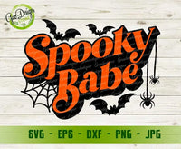 Spooky babe SVG Funny Shirt Design SVG, Halloween Quote SVG, Funny Halloween svg, Spooky svg cricut file GaoDesigns Store Digital item