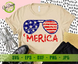Sunglasses merica svg, Sunglasses Distressed USA flag Svg American Glasses Svg, July 4th Svg Cricut GaoDesigns Store Digital item