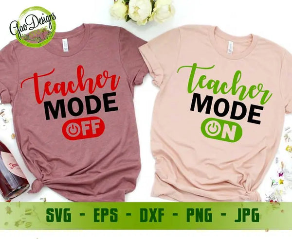 Teacher Mode svg Teacher mode on SVG, Teacher mode off SVG, Thank you ...