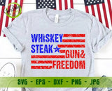 Whiskey Steak Guns Freedom SVG 4th of july svg Distressed flag svg Patriotic svg Military Design svg GaoDesigns Store Digital item