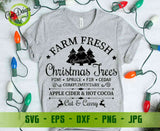 Farm Fresh Christmas Trees Svg; Farmhouse Christmas svg; Christmas Sign Svg; Christmas Svg; Tree Farm svg Digital item - GaoDesigns Store