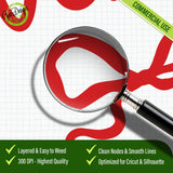 Close-up detail showing the artistic hand-drawn sketch texture of the bow and text.