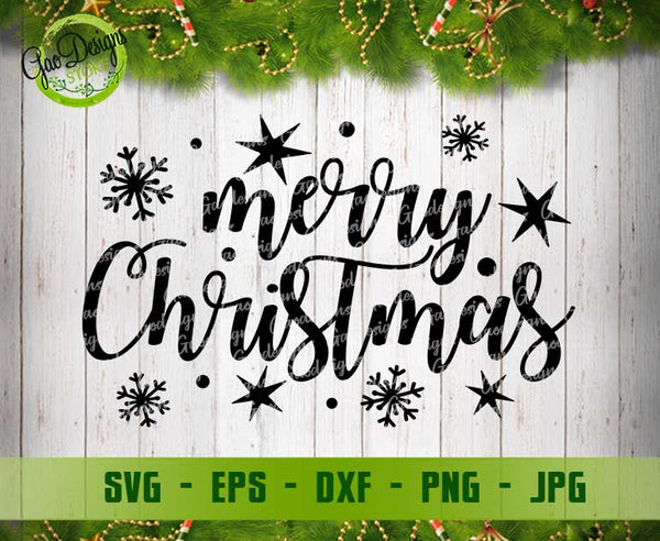 Merry Christmas svg; Winter SVG files for Cricut; Christmas shirt svg; Christmas sign svg Digital item - GaoDesigns Store