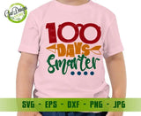 100 Days of school svg 100 Days smarter svg 100 Days of school boy svg Cut File School Kids Svg Cut File for Cricut GaoDesigns Store Digital item