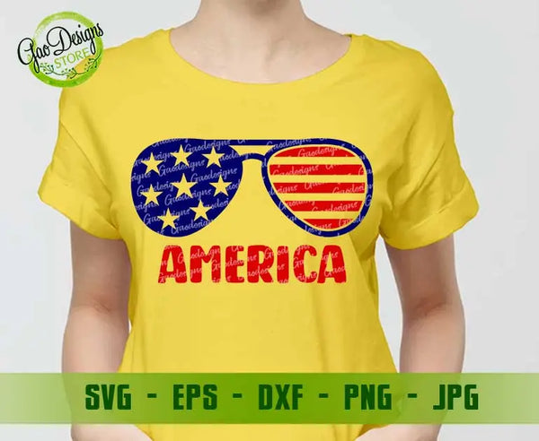 American Glasses Svg Free 4th of July svg, Patriotic Sunglasses Svg, Patriotic svg, Independence svg GaoDesigns Store Digital item