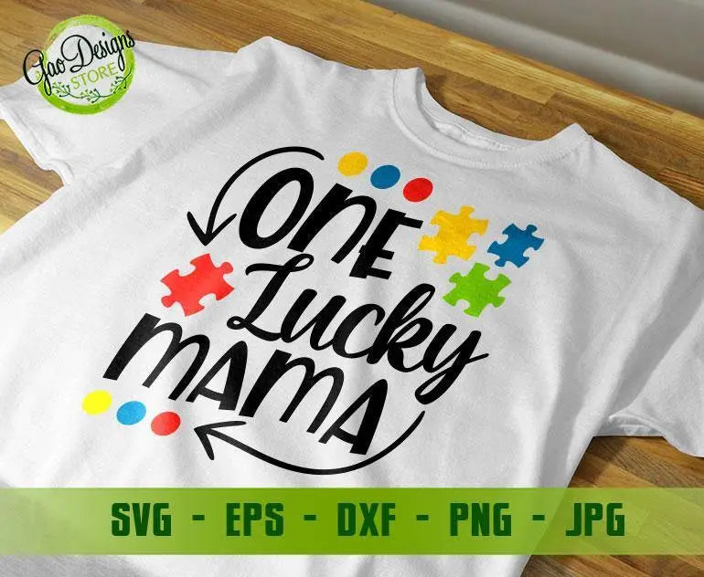 One Lucky Mama SVG cut file at
