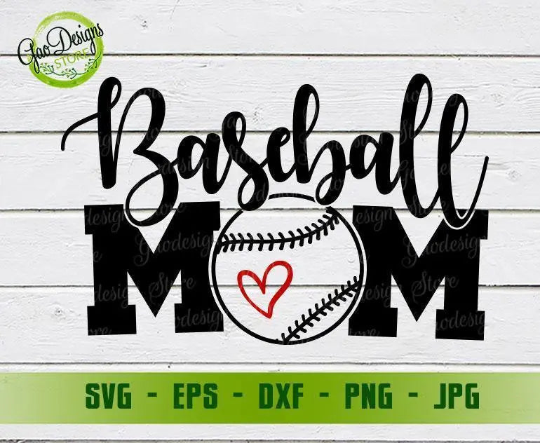 Baseball mom svg Love baseball svg, baseball cutfile, baseball