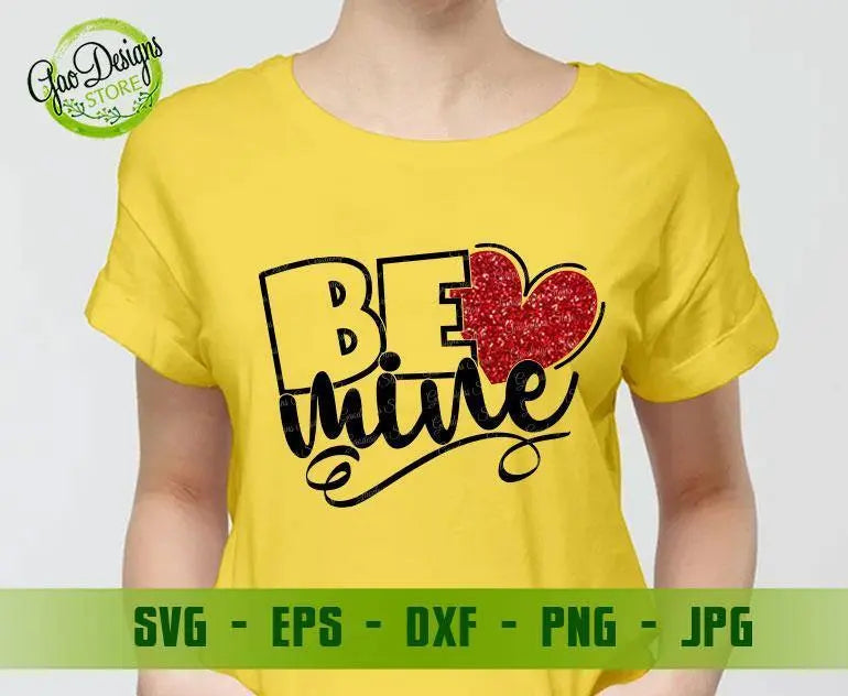 Be Mine svg, Valentine's Day Svg, Valentine Svg Cutting files for CriCut Valentine Shirt svg for Women, Heart svg GaoDesigns Store Digital item