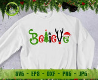 Believe Christmas SVG, Believe Svg, Believe cut files svg, Believe Silhouette Cricut ,Believe in Christmas Svg GaoDesigns Store Digital item