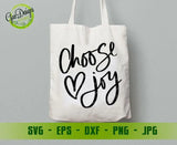 Choose Joy SVG, Inspirational Farmhouse Sign SVG Files Positive cutting file Inspirational quote Good Vibes Hand Lettered Silhouette Cricut Vinyl Shirt GaoDesigns Store Digital item