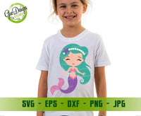 Cute Mermaid Svg, Mermaid Monogram Svg, Mermaid Birthday Girl SVG, Sea Beach SVG Cricut Cut Files GaoDesigns Store Digital item