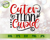 Cuter than Cupid SVG design, Kid Valentine Svg, Happy Valentines Day SVG, Valentine svg cut file for Valentines love svg GaoDesigns Store Digital item