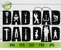 DAD svg file for cricut Father's Day svg, Dad BBQ svg, Dad Fishing svg, Dad tools svg, Dad life svg GaoDesigns Store Digital item