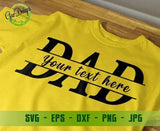 Dad svg, Dad Split Monogram svg Dad Monogram blank Dad with names svg, Father's Day Svg Gift For Dad GaoDesigns Store Digital item