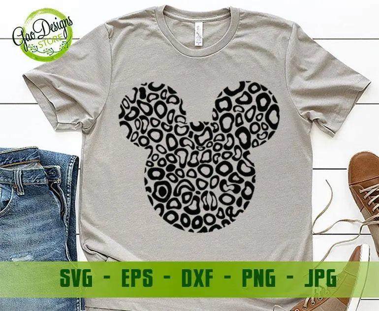 Disney Minnie Mouse Cheetah svg, Disney mickey minnie mouse leopard svg, Disney Cheetah svg, Disney Couple Shirts svg GaoDesigns Store Digital item