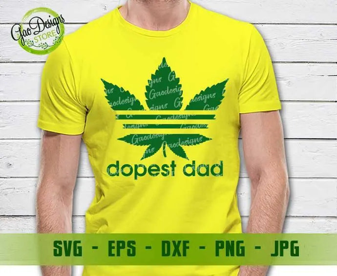 Dopest Dad SVG Cannabis Dad Svg, Smoking svg Father's Day Svg, Dad Shirt design, Gift For Father svg GaoDesigns Store Digital item