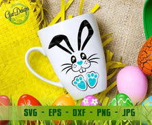 Load image into Gallery viewer, Easter Bunny Face SVG, Easter Bunny svg bundle Bunny Ears SVG, Bunny Feet PNG, Monogram Easter Bunny svg, Monogram Cut File Easter svg GaoDesigns Store Digital item
