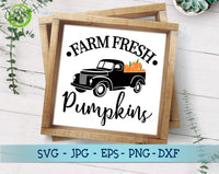 Farm fresh pumpkins svg, fall svg, fall sign svg, old truck svg, farm truck svg, Thanksgiving Svg, Halloween Svg GaoDesigns Store Digital item