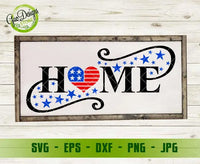 Free Home America heart SVG, 4th of July Svg, Independence Day SVG, Patriotic sign Svg, Veteran Svg GaoDesigns Store Digital item