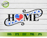 Free Home America heart SVG, 4th of July Svg, Independence Day SVG, Patriotic sign Svg, Veteran Svg GaoDesigns Store Digital item