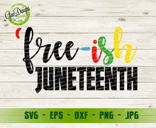 Load image into Gallery viewer, Free-ish juneteenth svg Juneteenth 1865 SVG Black Lives Matter svg Black History Freedom Day cutting GaoDesigns Store Digital item
