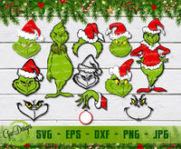 Grinch svg bundle, Grinch bundle svg, Christmas Grinch svg, Grinch chrisrmast svg cut file, Grinch Face Shirts, The Grinch svg GaoDesigns Store Digital item