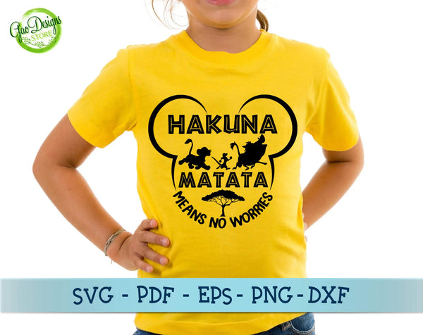 Hakuna Matata SVG, Lions King SVG, hakuna matata t-shirt, disney shirt svg, disney svg files, the lion king svg GaoDesigns Store Digital item